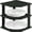 Black, variant on 3-Tier Bamboo Corner Shelf Organizer for Cabinet Countertop, Plate Organizer for Cabinet, Cupboard Organizer, Black