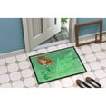 thumbnail image 2 of Carolines Treasures BB8515MAT Mermaid Welcome Green Door Mat Indoor Rug or Outdoor Welcome Mat 18x27 Doormat  18H X 27W, 2 of 2