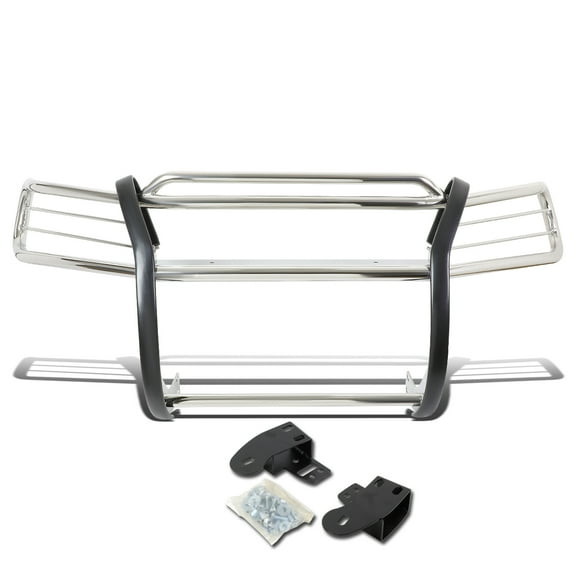 DNA Motoring GRILL-G-036-SS For 1997 to 2001 Honda CRV RD Front Bumper Protector Brush Grille Guard (Chrome) 98 99 00