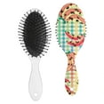 thumbnail image 2 of Banana Hair Brush, Funny Tropical Banana Pattern Detangling Hair Brush, Soft Bristle Paddle Brush, Comfortable Grip, Cute Kawaii Fruit Design, 2 of 6
