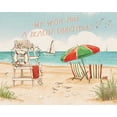 thumbnail image 2 of Penner, Janelle 32x26 Black Ornate Wood Framed with Double Matting Museum Art Print Titled - Beach Time I Christmas, 2 of 4