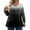 Gray, variant on TQWQT Women's Plus Size Tops Spring Fashion V Neck Gradient Print Long Sleeve Tops Dressy Casual Blouses 4x Womens Plus Size Clothes Black 3XL