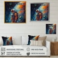 thumbnail image 4 of Designart "Astronaut With A View Of The Galaxy" Space Wall Decor, 4 of 5