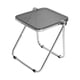 thumbnail image 2 of Pequeña mesa de bandeja de televisión plegable mesa de café pequeña mesa de café mesa de bocadillos plegables para apartamento de patio de dormitorio Gris, 2 of 8