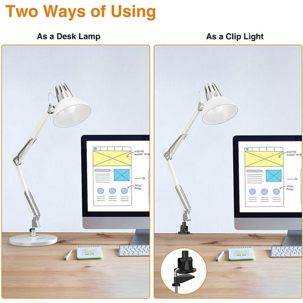Lepower clip shop desk lamp