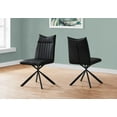 thumbnail image 1 of Monarch Specialties Dining Chair, Set Of 2, Side, Upholstered, Kitchen, Dining Room, Pu Leather Look, Metal, Black, Contemporary, Modern, 1 of 3