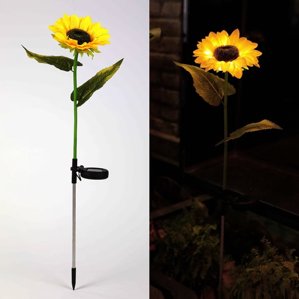 Luces Solares De Girasol Para Exteriores, 1 Paquete Con 3 Girasoles, Luces Solares De Flores Impermeables Para Jardin Camino Patio Trasero Patio Decoracion De Patio Yongsheng 9024735333500
