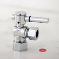 thumbnail image 2 of Kingston Brass CC54401DL Fauceture CC54401DL 5/8" O.D. Compression, 1/2" O.D. Compression Angle Valve, Chrome, 2 of 3