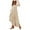 N01-Beige, variant on NAFUU Womens Dresses V Neck Long Sleeve Maxi Dress Empire Waist Flowy Long Dress Solid Color Vintage Casual Sundress With Pockets Comfort Legging