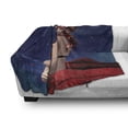 thumbnail image 2 of Astrology Soft Flannel Fleece Throw Blanket, Taurus Girl with Horns Maleficent Zodiac Stars Venus Beauty Graphic Design, Cozy Plush for Indoor and Outdoor Use, 50" x 60", Navy Red Brown, by Ambesonne, 2 of 5