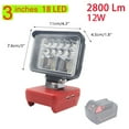 thumbnail image 4 of Langgg Lampe de Travail ABS Réutilisable Rotative Double Charge Rapide USB Surintensité pour Protection Camping Extérieur Urgence Voiture Lampe 3 Pouces, 4 of 6