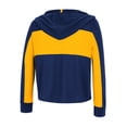 thumbnail image 3 of Girls Youth Colosseum Navy West Virginia Mountaineers Galooks Hoodie Lace-Up Long Sleeve T-Shirt, 3 of 3