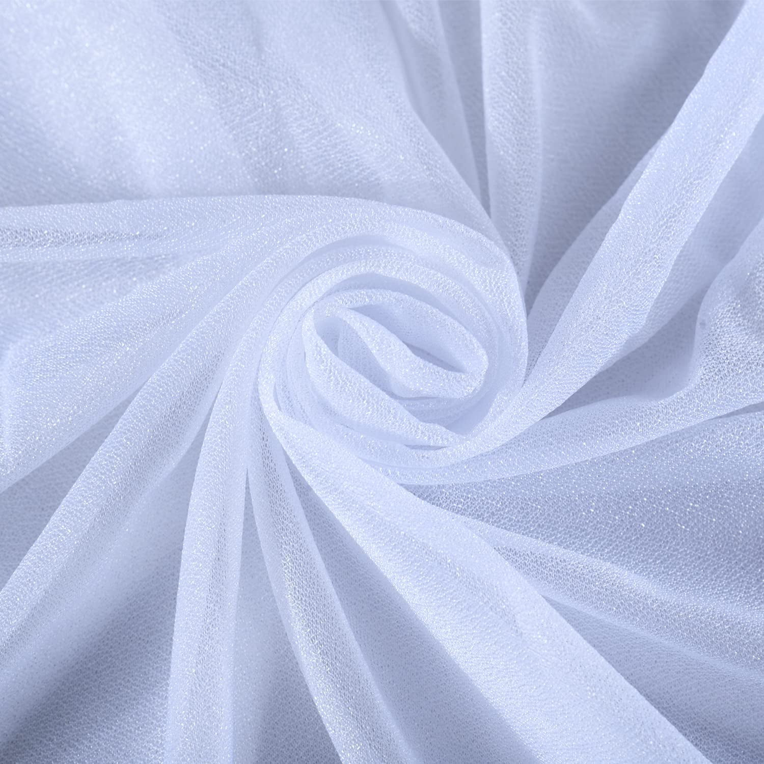 Chiffon Wedding Arch Draping Fabric Baby Blue 29X19Ft 2 Panels Tulle  Fabric Dra