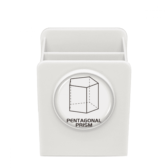 Mathematical Geometric Space Pentagonal Prism Desk Pencil Holder Cup Pen Organizer