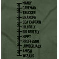 thumbnail image 2 of Beard Measure Manly Bearded Hipster Men's Big & Tall Crewneck Sweatshirt Brisco Brands 3X, 2 of 4