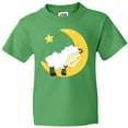 thumbnail image 3 of Inktastic Cute Sheep Sleeping On The Moon, White Sheep, Star Youth T-Shirt, 3 of 5