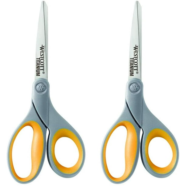 Westcott 8" Titanium Bonded Scissors, 2 Scissors