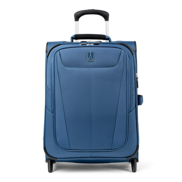 Travelpro Maxlite 5 Softside Expandable Upright 2 Wheel Carry on Luggage, Lightweight Suitcase, Men and Women, Ensign Blue, Carry On 20-Inch
