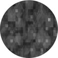 thumbnail image 1 of Ahgly Company Indoor Round Patterned Charcoal Black Area Rugs, 6' Round, 1 of 6