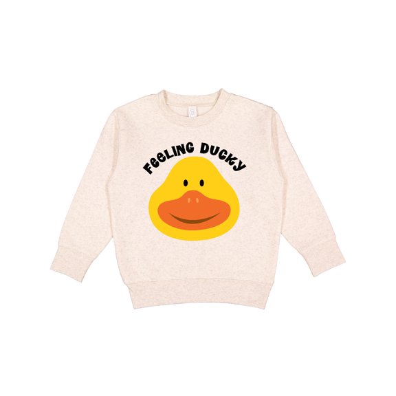 Inktastic Duck Feeling Ducky Toddler Sweatshirt