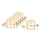 thumbnail image 1 of Puerta en miniatura de gnomo de hadas con placa para decoración de árboles, puerta de casa de hadas, Estilo 2 kusrkot puerta de hadas en miniatura, 1 of 8