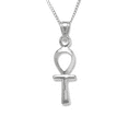 thumbnail image 2 of Small Egyptian Ankh Cross .925 Sterling Silver Pendant Necklace, 2 of 2