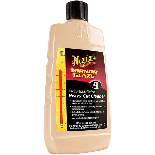 Meguiar's M0416 Mirror Glaze HeavyCut Cleaner, Provides serious defect