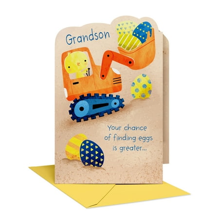 American Greetings Easter Card for Grandson (Construction Theme)