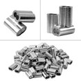 thumbnail image 4 of 1/8inch 100pcs Aluminum Crimping Loop Sleeve For Wire Rope, Cable Ferrule, 4 of 5