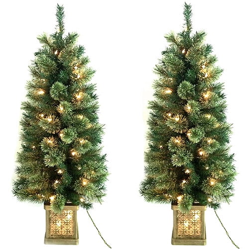 Holiday Time 2pk 4ft Porch Artificial Tree