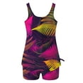 thumbnail image 4 of UPPADA Two Piece Tankini Swimsuits for Women High Waisted 2 Piece Bathing Suits Floral Print Tankini Set Tummy Control Modest Swimwear for Holiday Vintage Swimsuit Multicolor,L, 4 of 6