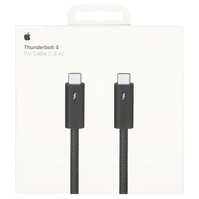 Apple Thunderbolt 4 (USB‑C) Pro Cable (1.8 m) - Walmart.com Apple Thunderbolt 4 (USB‑C) Pro Cable (1.8 m) - Walmart.com