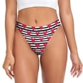 thumbnail image 1 of Fotbe Hearts And Lines Tanga Sin Costuras para Mujer con Estampado – Panties Invisibles, Transpirables y Cómodos para Uso Diario-X-Small, 1 of 6