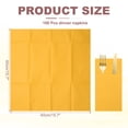 thumbnail image 2 of 100 Pcs Servilletas Desechables con Sensación de Lino y Bolsillos para Cubiertos Incorporados, Servilletas de Papel para Cuchillo y Tenedor Amarillo, 2 of 6