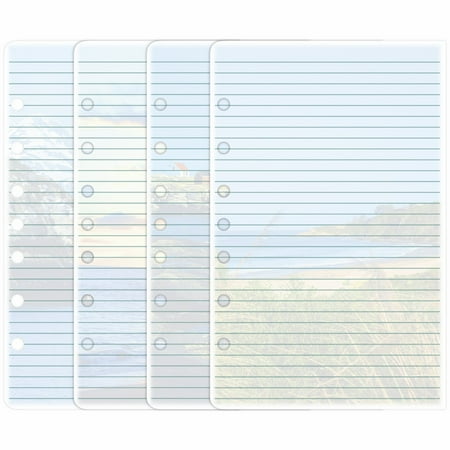 Day-Timer Coastlines Note Pads Loose-Leaf Desk Size 5 12 x 8 12 2 Pack - Planner