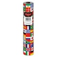 thumbnail image 1 of Beistle Rouleau de Table Drapeau International 40 Po x 100 Pi Thème International en Plastique, 1 of 1
