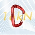thumbnail image 6 of 16KN Outdoor Accessory Professional Safety Lock Hook Mountaineering Buckle Climbing Equipment Climbing Carabiner ORANGE, 6 of 8