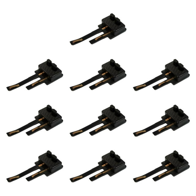 10 piezas de clips de conexión de potencia digital para trenes modelo HO, escala 1/87 Negro