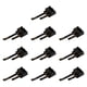 thumbnail image 1 of 10 terminales de conexión digital para modelismo ferroviario en escala HO 1:87, accesorios Negro, 1 of 9