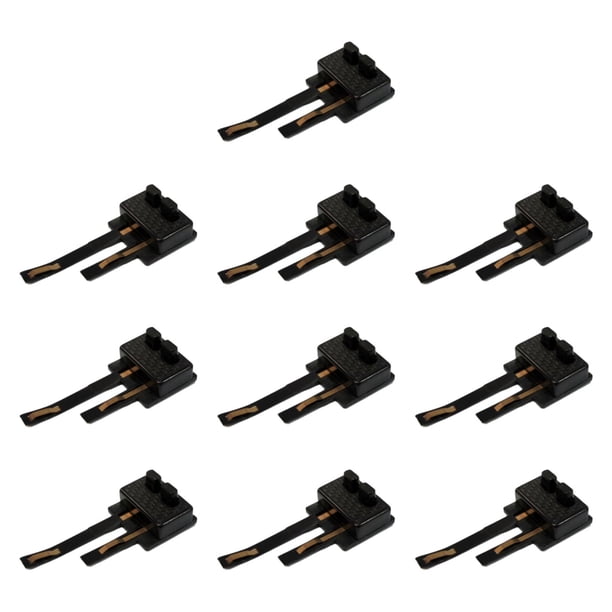10 terminales de conexión digital para modelismo ferroviario en escala HO 1:87, accesorios Negro
