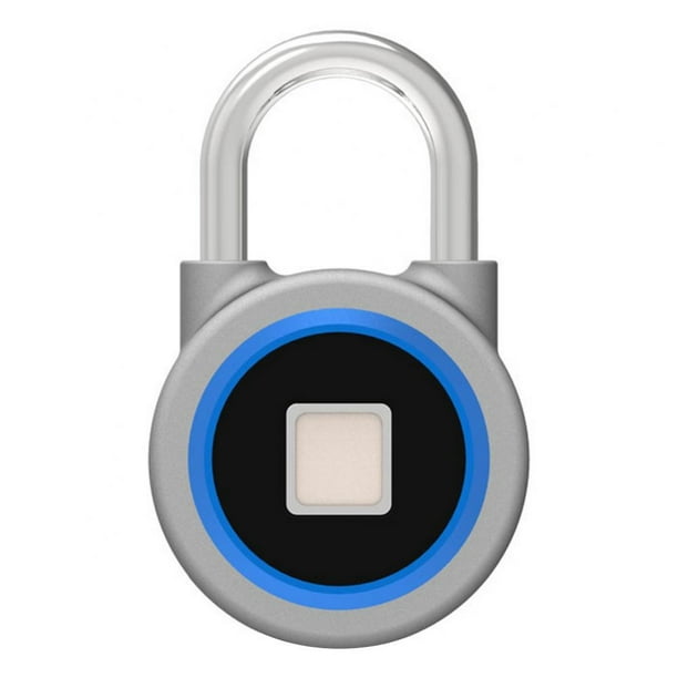 Padlock,Bluetooth Lock Smart Smart Lock Biometric Keyless Thumbprint Lock Portable for Locker,Gym,Door,Cabinet,Suitcase,Backpack,School(Blue) - Walmart.com