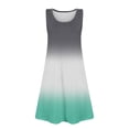 thumbnail image 6 of YunPes Girls Dress Summer Sleeveless Comfortable Casual Dress Gradient Print Children's Clothing with Pocket Vest Dress Girls plus Size Dresses, 6 of 6