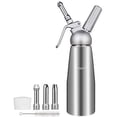 thumbnail image 1 of Distributeur de Crème 500 ml en Acier Inoxydable, Machine à Crème Fouettée, Crème Fouettée avec Corps en Aluminium + 3 Embouts en Acier Inoxydable, 1 of 7