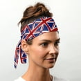 thumbnail image 3 of Suddora UK Flag Tie Headband / Sweatband (Made in USA) - Head Tie for Workout, Ninja Costume, Sports, 3 of 5