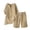 Brown, variant on Zynoxe Women's Cotton Linen Two Piece Sets Relaxed V Neck Short Sleeve Button Top Straight Leg Elastic Drawstring Waist Shorts Set Comfy Breathable Summer Outfits Versatile Solid Color Lounge Set S