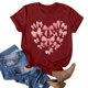 thumbnail image 2 of Blusas de Manga Corta para las Mujeres Divertida Impresión Cuello Redondo Camiseta Vintage, Blusas de Primavera para las Mujeres, 2 of 9