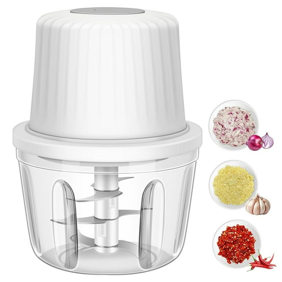 400ML Electric Garlic Chopper, 6 Blades Grinder Mini , USB Portable Veggie Chopper,Garlic Mincer