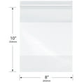 thumbnail image 2 of Plymor 8" x 10" (Case of 1,000), 4 Mil with White-Block Heavy Duty Zipper Reclosable Plastic Bags, 2 of 2