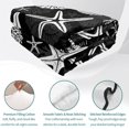 thumbnail image 4 of Quilts Full Size, Starfish Black Coastal Soft Comforter Bedding Set for Bed, Summer Nautical Shell Beach Lightweight Quilted Bedspread with Pillow Cover(2 Pieces) for All Season, 78x90 Inch, 4 of 9