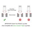 thumbnail image 4 of 20PC 48mm M12x1.5 Lug Nuts Steel Open End Wheel Nuts Bolts W/Socket Key Lug Nut, 4 of 4